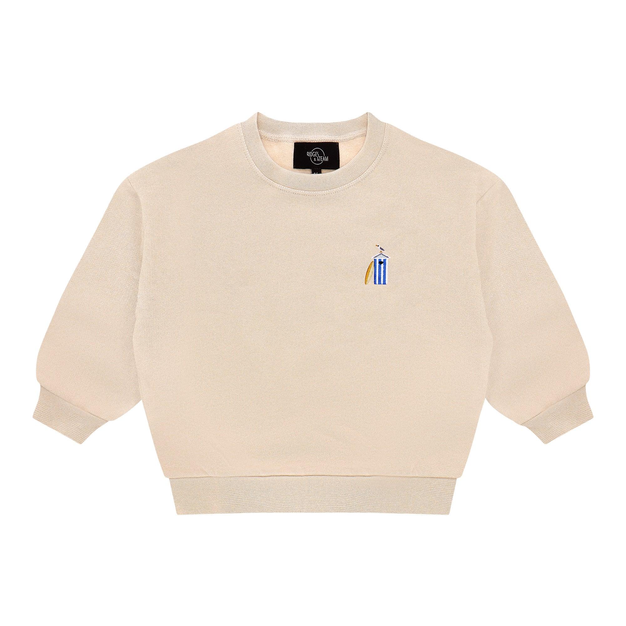 Baby/kids 'Take me to the sea' sweater - beach house - beige - Ridges And Steam