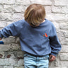 Baby/kids Camping bliss sweater - Fox - Blue - Ridges And Steam