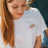 Teen 'Picnic time' T-shirt - picnic blanket - white - Ridges And Steam