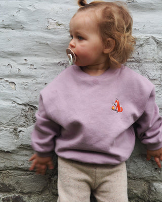 Baby/kids Camping Bliss sweater with fox embroidery - Ridges And Steam