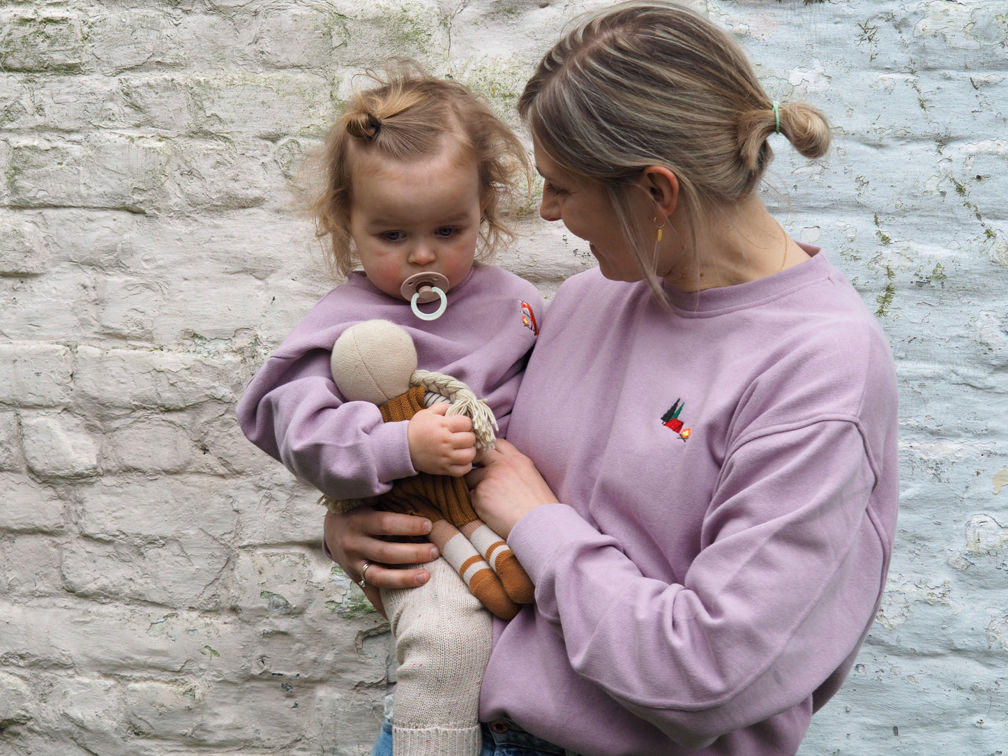 Baby/kids Camping Bliss sweater with fox embroidery - Ridges And Steam