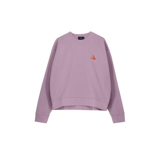 Eco-friendly and comfy lilac sweater for women. Made from organic & recycled cotton. Soft inside, very cuddle proof. Free shipping to Belgium and the Netherlands.